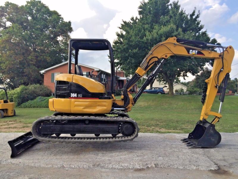 Caterpilar 304 Midi Hydraulic Excavator Rubber Track Aux Hyd Dozer ...