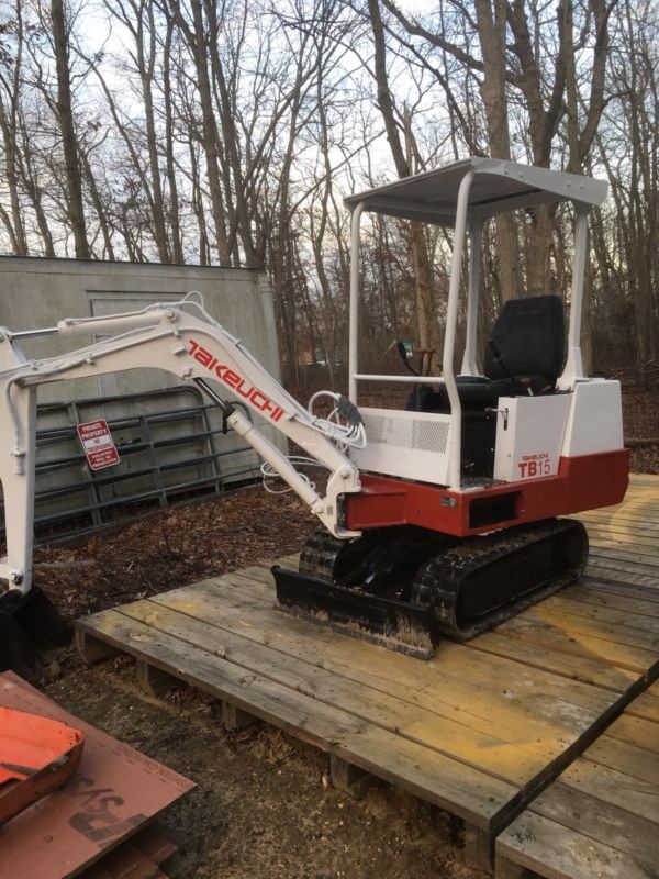 Takeuchi TB15 Mini Excavator Yanmar Diesel for sale from United States