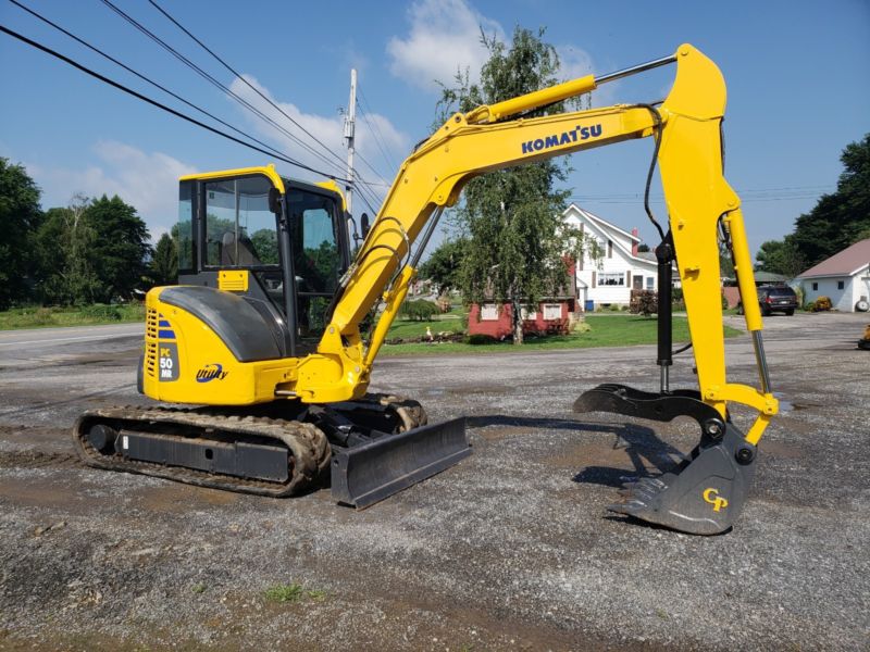 Komatsu PC50MR-2 Mini Tracked Hoe Diesel Mini Excavator W/ Hydraulic ...