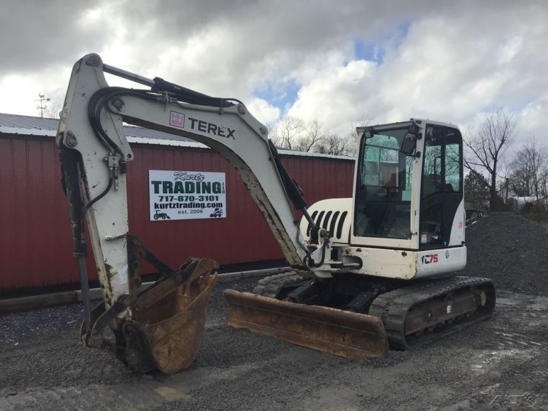 Terex TC75 Midi Hydraulic Excavator W/ Cab & Thumb! for sale from