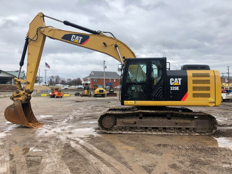 Caterpillar 320E L Track Excavator Cab Ac Tooth Bucket Crawler Cat ...