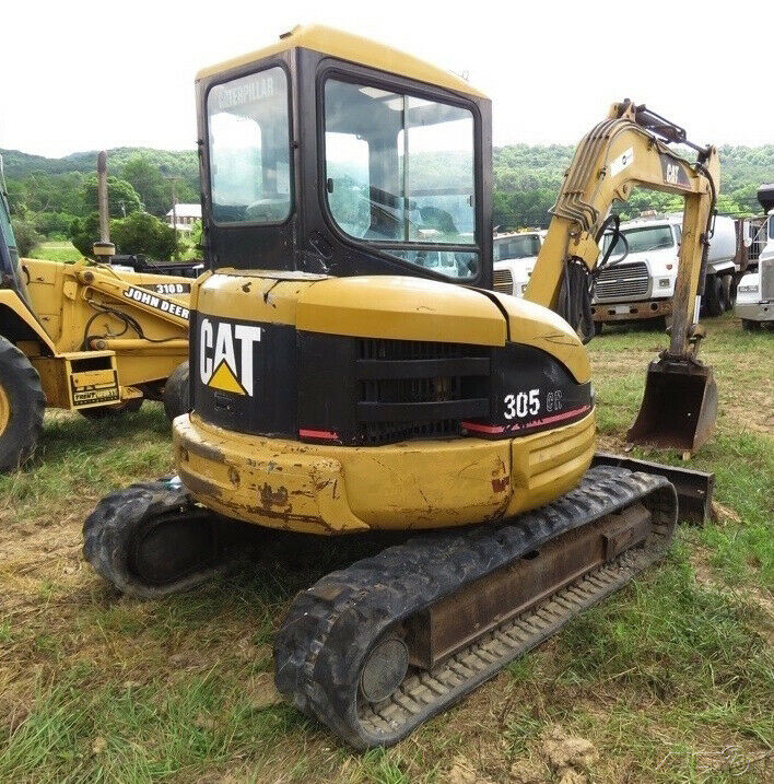 Caterpillar 305CR Hydraulic Mini Excavator W/ Cab Needs Work Coming ...