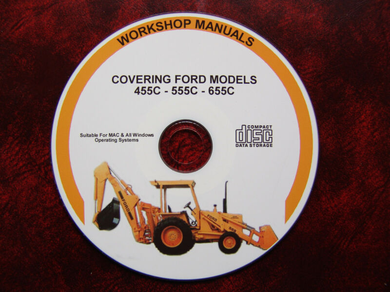 Ford 455C 555C 655C Backhoe Loader Tractor (New Holland) Workshop ...