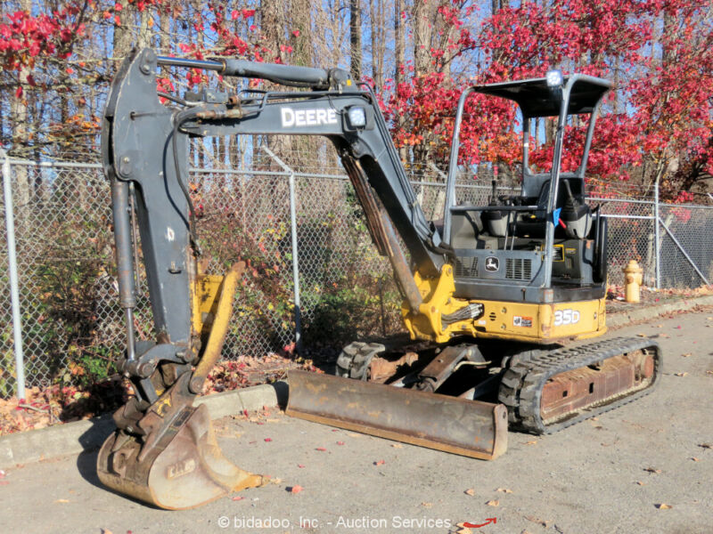 John Deere 35D Hydraulic Mini Excavator Thumb Blade Manual Q/c Bidadoo