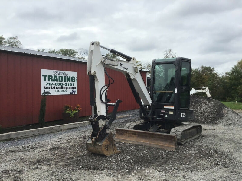 Bobcat E35 Hydraulic Mini Excavator W/ Cab & Thumb Kubota Diesel ...