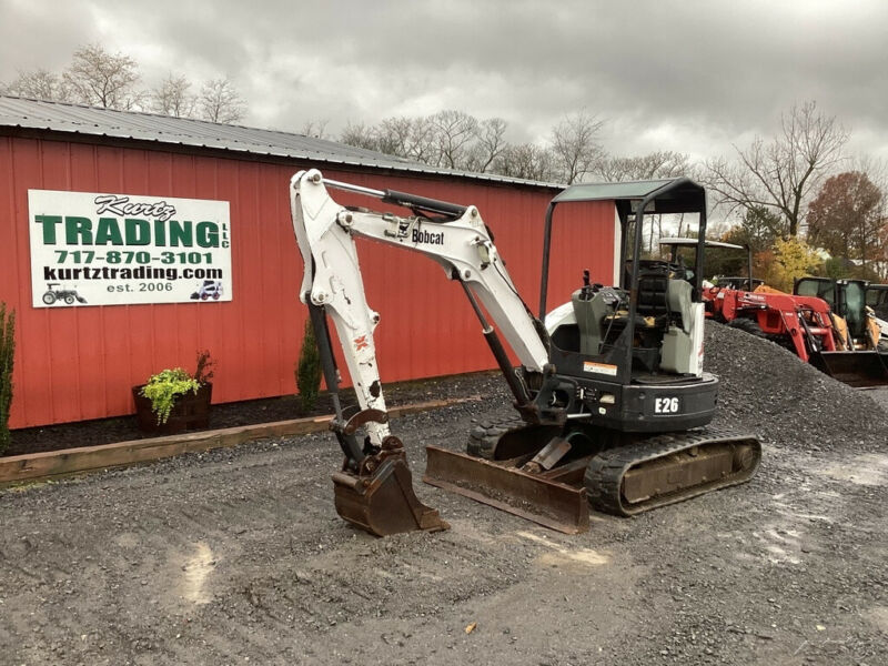 Bobcat E26 Hydraulic Mini Excavator Kubota Diesel Engine 3rd Valve ...