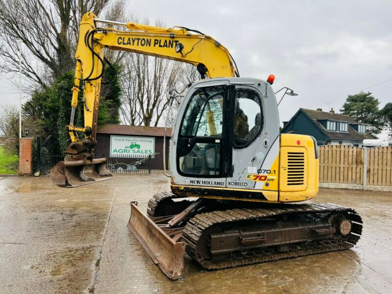 New Holland Kobelco E70SR Tracked Excavator C/w Quick Hitch & Blade For ...