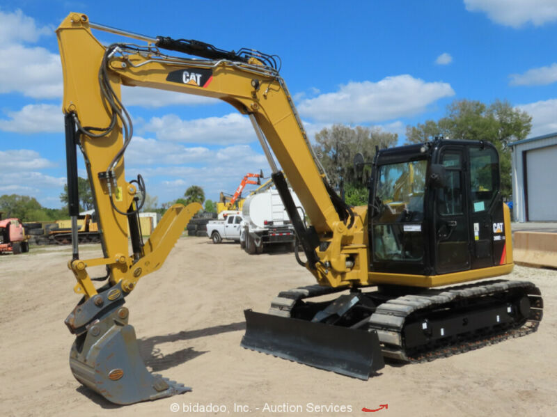 Caterpillar 308E2CR Cat Excavator Backhoe Thumb Aux Hyd Qc Blade Ac ...