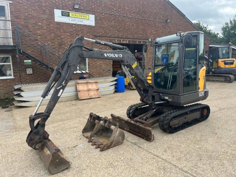 Volvo EC27C 2790Kgs Mini Digger Excavator 2014 2932hrs Part Ex/finance ...