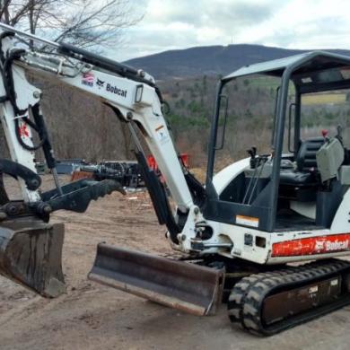 Bobcat 325 Excavator Hydraulic Thumb Ready 2 Work Pa! We Ship