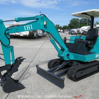 Ihi 80fx2 Mini Excavator Rubber Tracks 16 Bucket Hyd Thumb 57 Blade Bidadoo For Sale From United States