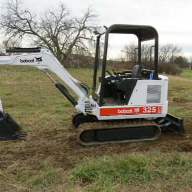 Bobcat 325 Mini Excavator Diesel Engine Rubber Tracks Dozer Blade